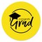 Big Dot of Happiness Yellow Grad - Best is Yet to Come - Yellow Graduation Party Circle Sticker Labels - 24 Count
